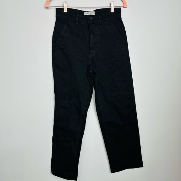 EVERLANE Black Cropped Straight Regular Jeans 4 Last Chance - Picture 3 of 5